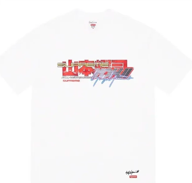 White M XL Short S TEKKEN Tee sleeved L and 22FW Yamamoto Black Yohji Joint T-shirt 0815